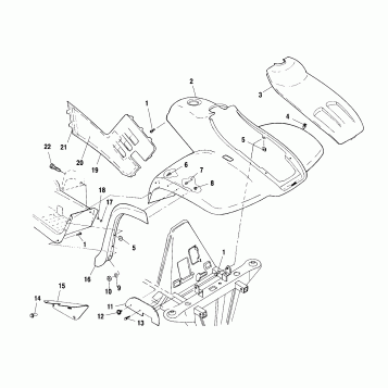 FRONT CAB - A01CH50AA (4964466446A005)