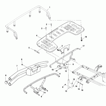 REAR RACK MOUNTING - A01CH50AA (4964466446A006)