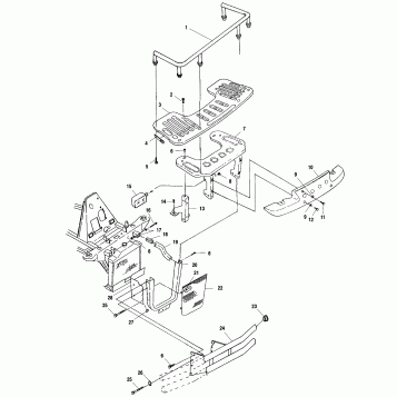 FRONT RACK and BUMPER MOUNTING - A01CH50AA (4964466446A007)