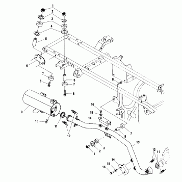 EXHAUST SYSTEM - A01CH50AA (4964466446A011)
