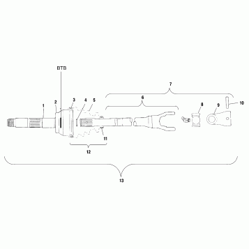 CV JOINT - BTB - A01CH50AA (4964466446B002)