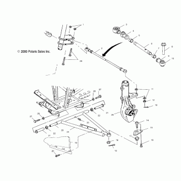 A-ARM/STRUT MOUNTING - A01CH50AA (4964466446C001)