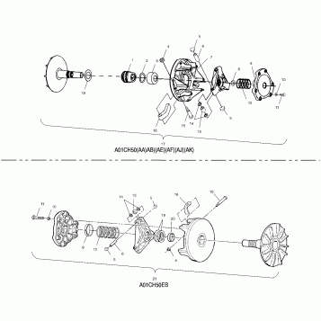 DRIVE CLUTCH - A01CH50AA (4964466446C002)