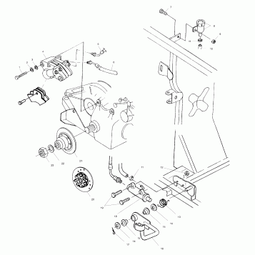 REAR BRAKE/FOOT PEDAL - A01CH50AA (4964466446C009)