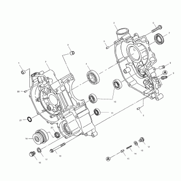 CRANKCASE - A01CH50EB (4964466446D002)