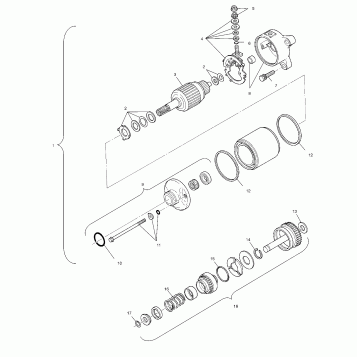 STARTING MOTOR - A01CH50EB (4964466446D014)
