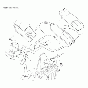 FRONT CAB - A01CL50AA (4964586458A003)