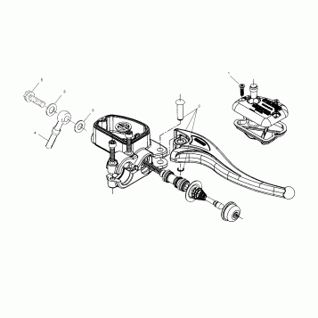 CONTROLS - RH MASTER CYLINDER/BRAKE LINE - A01CL50AA (4964586458B009)