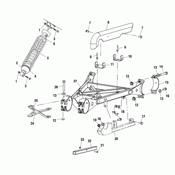 SWING ARM WELDMENT (REAR) - A01CL50AA (4964586458C002)