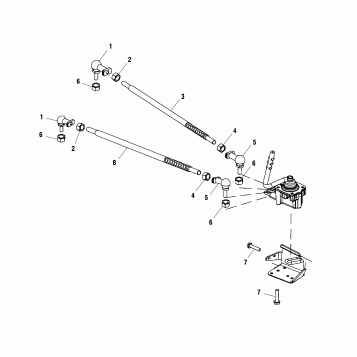 GEARCASE SELECTOR MOUNTING - A01CL50AA (4964586458C012)