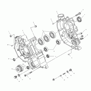CRANKCASE - A01CL50AA (4964586458D003)