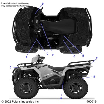 BODY, DECALS GENERAL - A23SHR57AH (900619)