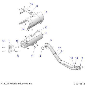 ENGINE, EXHAUST - A22SXN85A4 (C0210572)