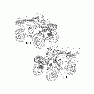 DECALS - A02CH68AA/AB/AC/CA/CB (4966346634A09)