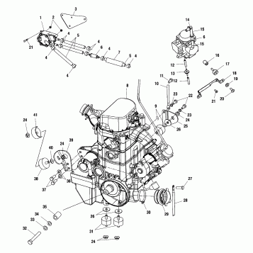 ENGINE MOUNTING - A02CH68AA/AB/AC/CA/CB (4966346634A13)