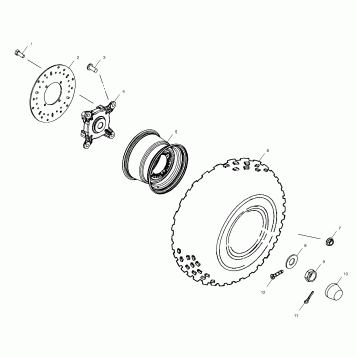 FRONT WHEEL - A02CH68AA/AB/AC/CA/CB (4966346634B07)