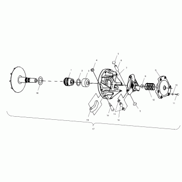 DRIVE CLUTCH - A02CH68AA/AB/AC/CA/CB (4966346634C01)