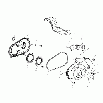 CLUTCH COVER - A02CH68AA/AB/AC/CA/CB (4966346634C03)