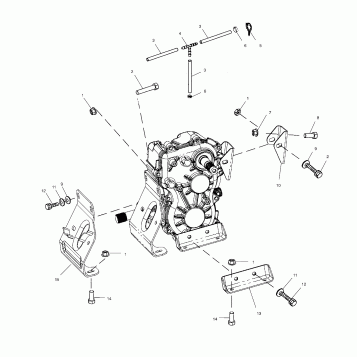 TRANSMISSION MOUNTING - A02CH68AA/AB/AC/CA/CB (4966346634C12)