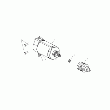 STARTING MOTOR - A02CH68AA/AB/AC/CA/CB (4966346634D14)