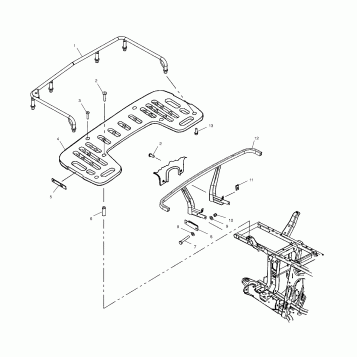 REAR RACK MOUNTING (If Built After 9/03/01) - A02CH68AA/AB/AC/CA/CB (4966346634E02)