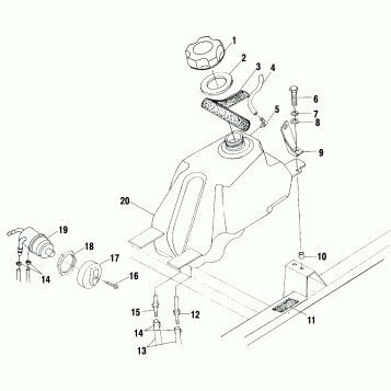 FUEL TANK - A02CH50 ALL OPTIONS (4967436743A12)