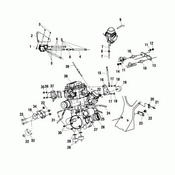 ENGINE MOUNTING - A02CH50 ALL OPTIONS (4967436743A13)