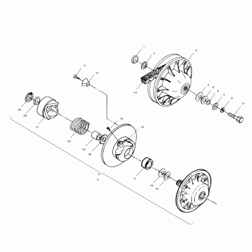 DRIVEN CLUTCH - A02CH50 ALL OPTIONS (4967436743C06)