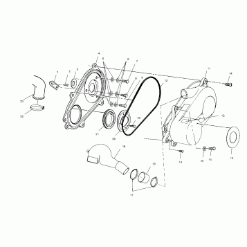 CLUTCH COVER - A02CH50 ALL OPTIONS (4967436743C07)