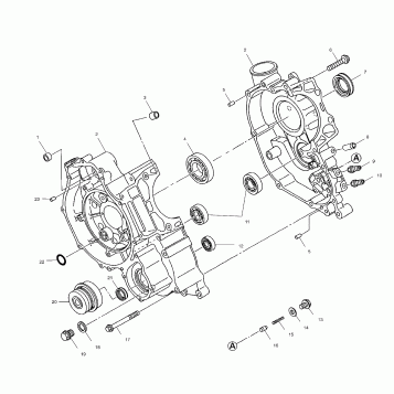 CRANKCASE - A02CH50 ALL OPTIONS (4967436743D03)
