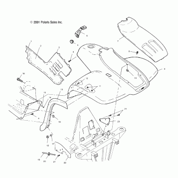 FRONT CAB - A02CL50AA/DA (4967986798A03)