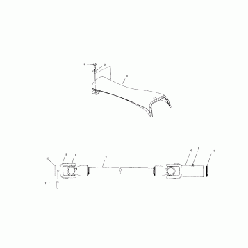 PROP SHAFT - A02CL50AA/DA (4967986798A13)