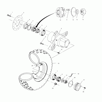 FRONT WHEEL - A02CL50AA/DA (4967986798B03)