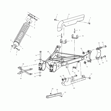 SWING ARM WELDMENT (REAR) - A03CL50AA (4975687568C02)