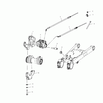 REAR CALIPER MOUNTING - A02CL50AA/DA (4967986798C07)