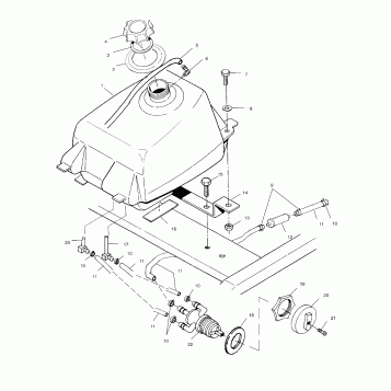 FUEL TANK - A01BA38CA (4968366836A012)