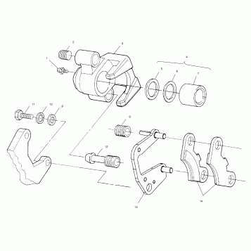 FRONT BRAKE - A01BA38CA (4968366836B002)