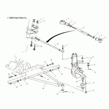 A-ARM/STRUT MOUNTING - A01BA38CA (4968366836B003)