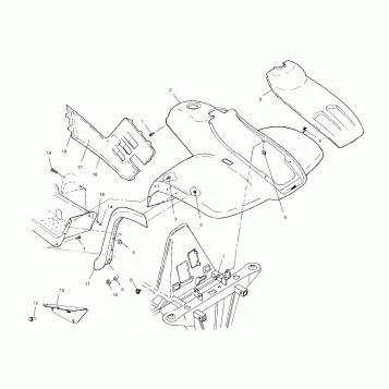 FRONT CAB - A02CH42AA (4968536853A05)