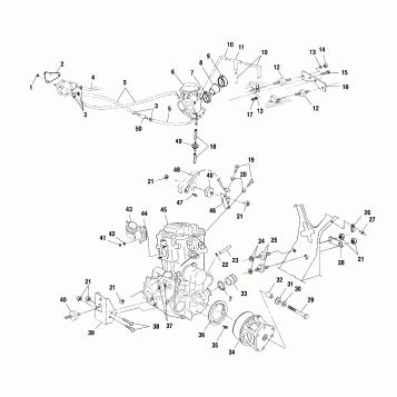 ENGINE MOUNTING - A02CH42AA (4968536853A13)