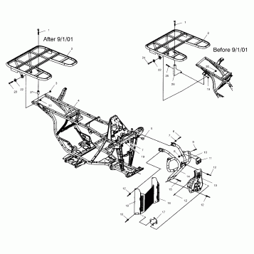 BUMPER and RACK MOUNTING - A02CA32AA/AB (4969816981A06)