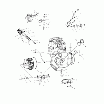 ENGINE MOUNTING - A02CA32AA/AB (4969816981A07)