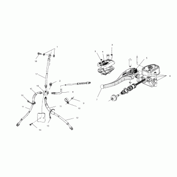 CONTROLS - MASTER CYLINDER/BRAKE LINE - A02CA32AA/AB (4969816981B05)