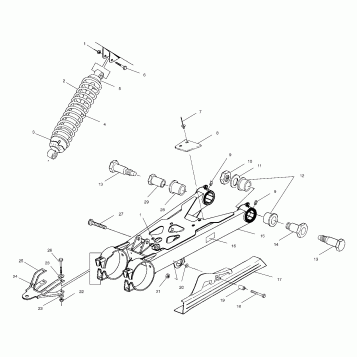 SWING ARM/SHOCK MOUNTING - A02CA32AA/AB (4969816981B11)