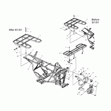BUMPER and RACK MOUNTING - A02CG25CA (4969856985A05)