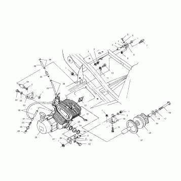 ENGINE MOUNTING - A02CG25CA (4969856985A07)