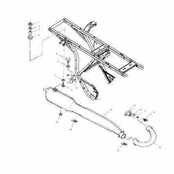 EXHAUST SYSTEM - A02CG25CA (4969856985A08)