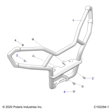 BODY, FRONT BUMPER, TRAIL - A24SHR57AM (C102294-1)