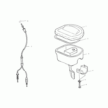 CONTROLS - THROTTLE ASM/CABLE - A02BA25CA/CB/CD (4969896989B08)