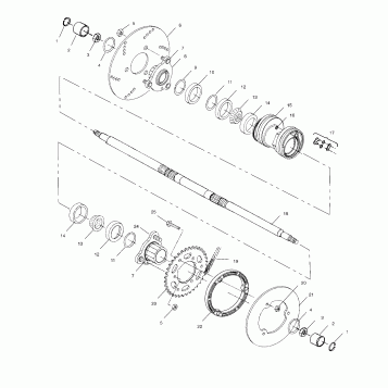 REAR HOUSING - A02BA25CA/CB/CD (4969896989B14)